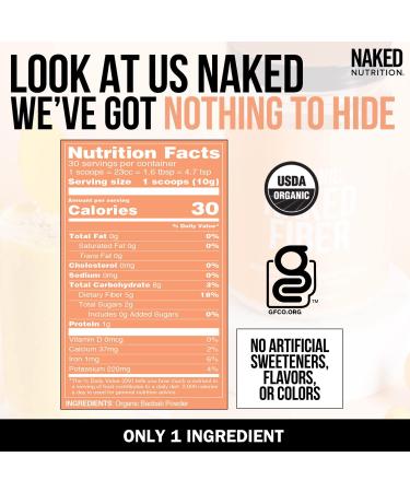 Organic Baobab Powder Supplement - Naked Fiber for Optimal Digestive Health - Buy Online on GoSupps.com