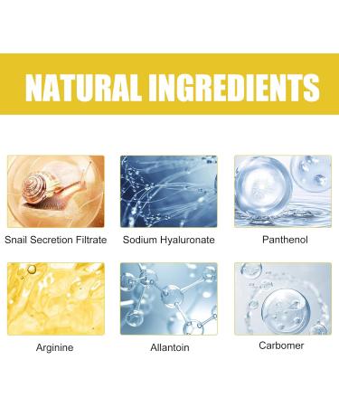 Snail Mucin Serum Snail Serum Essence Facial Serum Hydrating Serum for Face with Snail Secretion Filtrate for Dull Skin & Fine Lines 100ML - Buy Online on GoSupps.com