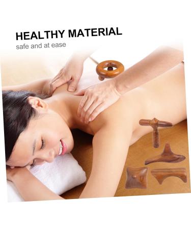 FOMIYES 15 STK Sandalwood Gua Sha Massage Set | Triangular Pillows & Foot Massagers | Neck & Health Gift for Relaxation - Buy Online on GoSupps.com