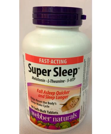 Webber Naturals Super Sleep Natural Formula for Insomnia and Anxiety Tablets (90*2) Twin Pack
