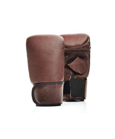 Modest Vintage Player, PRO Heritage Brown Leather Bag Gloves - Genuine Full Grain Cowhide Leather Small/Medium
