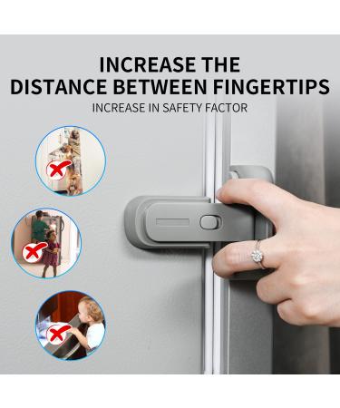 Updated Home Refrigerator Lock for Kids  Child Proof Fridge Freezer Door Lock Apply to Max 1"(25mm) Sealing Strip Easy to Install and Use 3M Adhesive No Tools Need or Drill - Buy Online on GoSupps.com