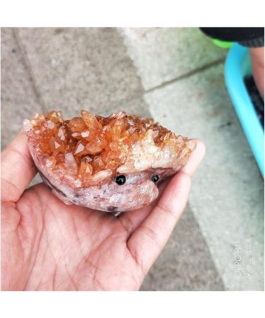 Natural Crystal Cluster Crystal Carving Hedgehog Quartz Minerals Stone Decoration Home The Goods ZJGIDTEM (Size : 300g 7-8cm) - Buy Online on GoSupps.com