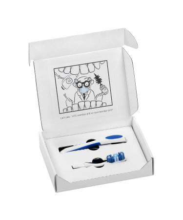 Buy Blue Toothbrush with 1 Handle and 4 Replaceable Heads - International Shipping Available - Buy Online on GoSupps.com