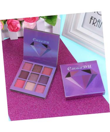 Angoily 2pcs 9 Makeup Palette Eye Shadow Metallic Color 1 count (Pack of 1) Purplex2pcs - Buy Online on GoSupps.com