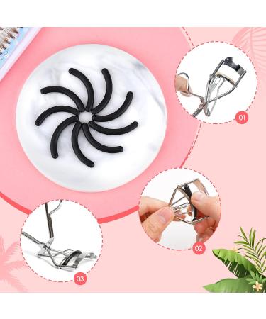 Prousky 30 Pieces Eyelash Refill Packs - Black Silicone Rubber Replacement Tools for Universal Eyelash Tongs with Transparent Storage Box - International Shipping Available - Buy Online on GoSupps.com