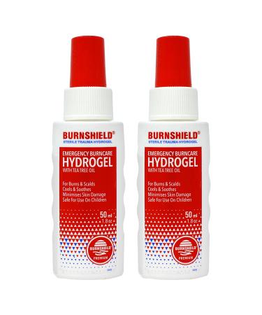 Burnshield Sterile Trauma Fire Burn Hydrogel Spray Bottle - 1.8 oz - 2 Pack