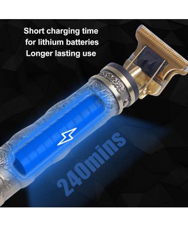 Premium Gold Hair Clippers for Men | Cordless T Blade Trimmer & Beard Cutting Kit - Zero Gapped Rechargeable - Buy Online on GoSupps.com