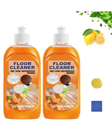 Honifee Floor Cleaner Powerful Decontamination Floor Cleaner Natural Decontamination Cleaner With Fresh Ocean Smell (2pcs)