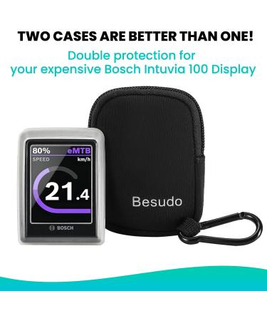 BESUDO Protective Cover Set for Bosch Kiox 300 Display | E-Bike Protection Bag Against Scratches & Bumps | Durable Bicycle Computer Case - Buy Online on GoSupps.com