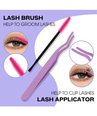 DIY Eyelash Extensions Kit | Cluster Eyelashes & Lash Bond | Individual Eyelashes with Glue & Tweezers (12-16mm C4+ZW-D Curl) - International Shipping - Buy Online on GoSupps.com