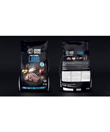 JOHN DOG Adult Light Lamb with Vegetables Dry Dog Food 12 kg - Buy Online on GoSupps.com