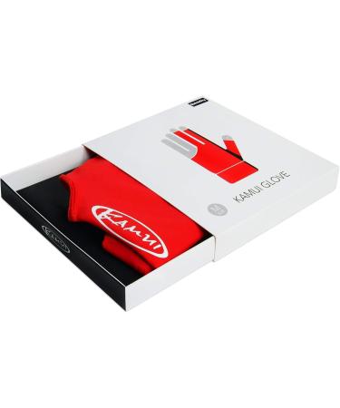 KAMUI Billiard Glove QuickDry for Left Hand - Red XL | Premium Pool & Snooker Accessory for Optimal Grip & Comfort - Buy Online on GoSupps.com