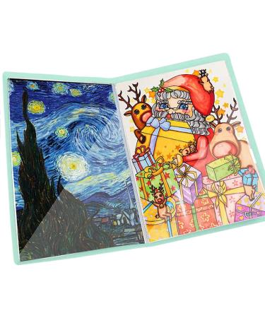 A3 Diamond Painting Storage Book - 30 Pages, Clear Pockets, Art Portfolios, Letter Album Folder - Green - 11*17in/44 X 32.5cm - Buy Online on GoSupps.com
