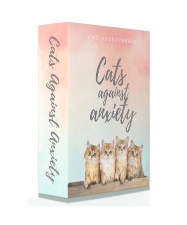 Cats Against Anxiety Cards - 50 Cards by Catchyourdreams For Self Esteem and Stress, Affirmations for Anxiety Emotions Oracle Tarot Self Therapy (Cats Against Anxiety)