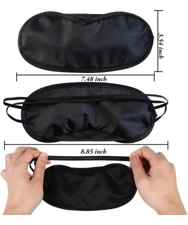 Aneco 50 Pieces Blindfold Eye Mask with Nose Pad & Adjustable Strap - Perfect for Travel, Sleep, and Parties - 21 Colors - Buy Online on GoSupps.com