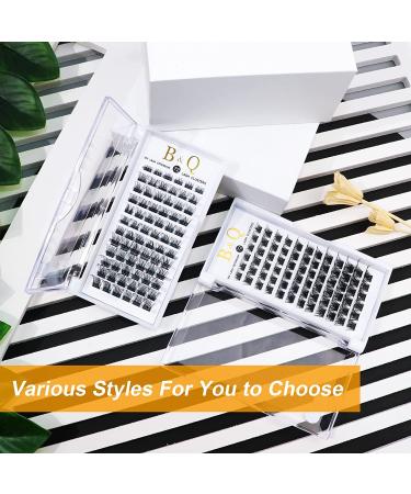 Lash Clusters DIY Eyelash Extensions 72 Clusters | C D Curl B&Q LASH Mega Volume Wispy Individual Lashes | DIY at Home | NM-D-8-16MIX - Buy Online on GoSupps.com