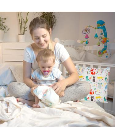 HDKAJL 2 PCS Reusable Nappy Bags - Animal Cartoon Patterns | Waterproof & Washable Wet Bags | Toddler Diaper Storage for Travel, Beach, Pool - Buy Online on GoSupps.com