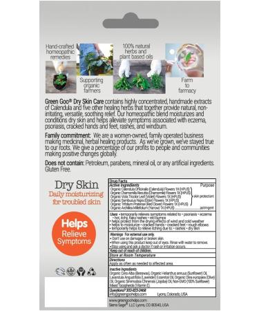 Green Goo Natural Skin Care Salve Dry Skin Care 1.82-Ounce Large Tin 3-Pack - Buy Online on GoSupps.com