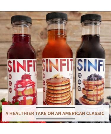 SinFit Blueberry Syrup - Sugar Free, Zero Calories, Fat Free, Gluten Free (12 fl oz) - Buy Online on GoSupps.com