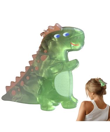 Nonslip Dinosaurs Hair Clamps | Funny Dinosaurs Hair Catch Barrette - Headdress Styling Tools Strong Hold Hair Accessories Nonslip Acrylic For Any Hair Type And Style Coffee