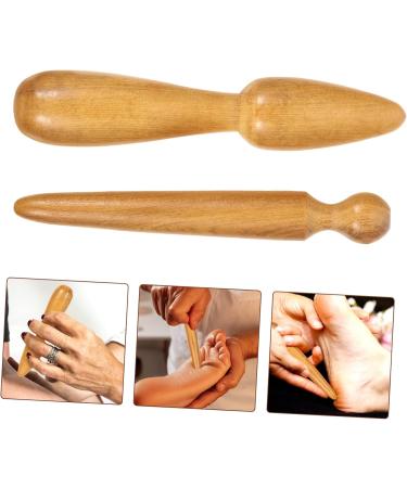 Buy Gatuida 2-in-1 Acupressure Massage Stick - Thai Reflex Zone & Trigger Point Tool for Ears & Face - Lightweight Wooden Roller (11x2.5x2.5cm) - International Shipping Available - Buy Online on GoSupps.com