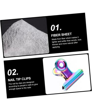 FRCOLOR Folder Binder Tools nail extension fibers fiberglass nail tips food bag clips nail fixing clips nail fixing tools metal clips para u as nail tools Binder Clips sticker suite Bag - Buy Online on GoSupps.com