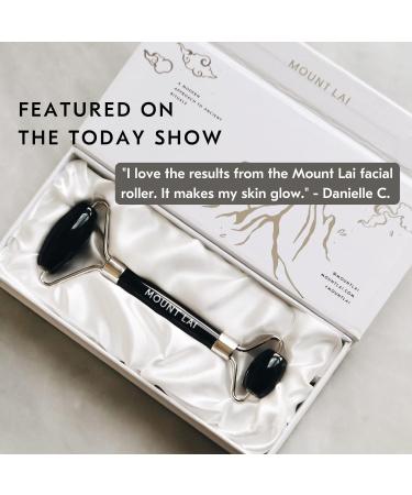 Mount Lai Warming Black Obsidian Facial Roller | Detoxifying & Purifying Massage Tool for Glowing Skin - Buy Online on GoSupps.com