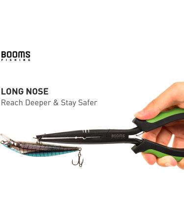 Booms Fishing F03 Needle Nose Fishing Pliers  7" or 9" Fisherman's Pliers  Long Nose Hook Remover  Saltwater Resistant Fishing Gear A: 9" Split Ring Nose - Buy Online on GoSupps.com