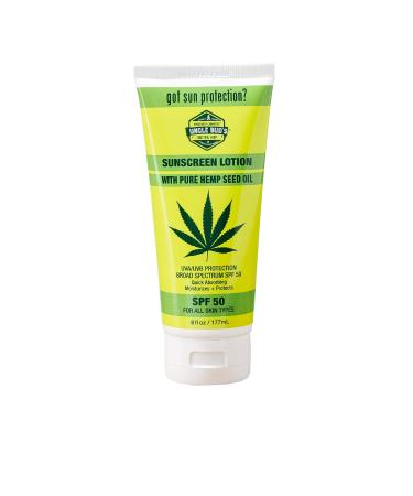 Uncle Bud's Sunscreen Lotion SPF50 with pure Organic Hemp Seed Oil