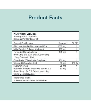 BetterVits Glucosamine Complex Capsules - Powerful Joint Support with Chondroitin, MSM, Turmeric - Reduce Inflammation and Improve Mobility - Buy Online on GoSupps.com