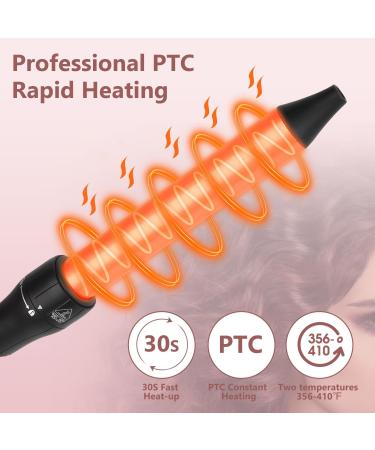 LAYADO 5 in 1 Waver Curling Iron Wand Set Fast Heating Ceramic Hair Curler for All Hair Types - Rose Gold - Buy Online on GoSupps.com