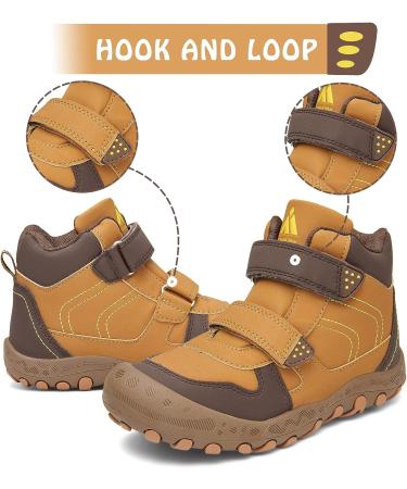 Mishansha Outdoor Ankle Hiking Boots | Boys Girls Trekking Shoes | Little Kid (4-8 Years) | Double Brown - Buy Online on GoSupps.com