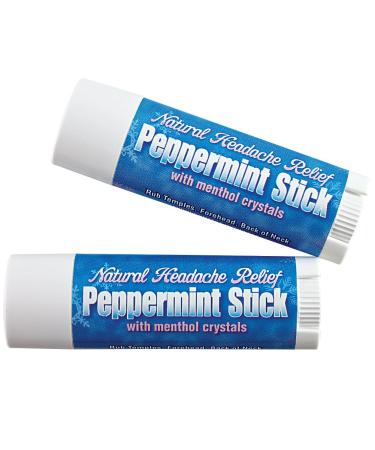 Peppermint Sticks Menthol Crystals Rosemary Headache Relief (Set of 2) by CloseoutZone