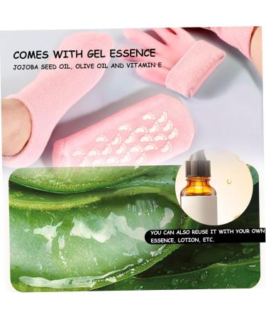 Moisturising Socks Moisturising Gloves and Socks for Dry Hands Foot Gel Spa Softens Cracked Silicone Foot Moisturiser Socks and Gloves for Hands Feet - Buy Online on GoSupps.com