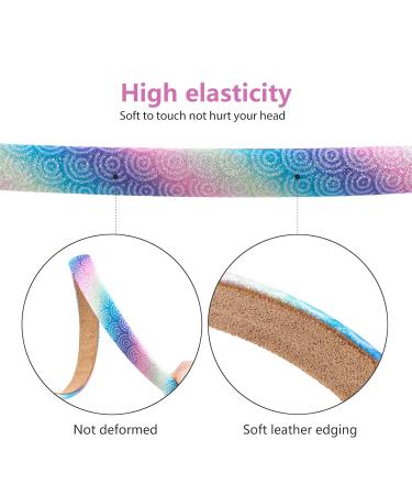 Shop Nenjindz Rainbow Heart Sequins Headbands - 8 Glittery Alice Bands for Girls - Perfect Kids Accessories Worldwide - Buy Online on GoSupps.com