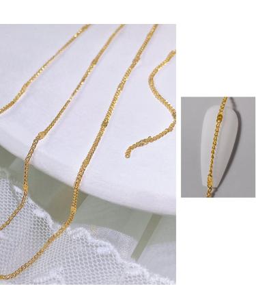 DIY Nail Chain Exquisite DIY Decoration Manicure Metal Chain Accessories for Women 9 - Buy Online on GoSupps.com