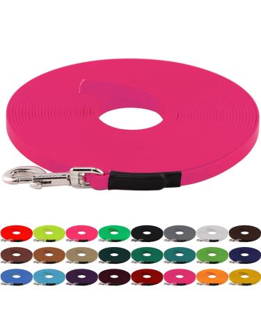 LENNIE BioThane towline 13mm dogs 15-25kg 1m long without hand loop magenta sewn 1 m magenta