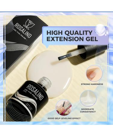 ROSALING Gelin 15ml - Milky White Builder Strengthening Gel for Nail Extensions UV/LED Nail Polish & Art - Strong Durable Nail Repair - Buy Online on GoSupps.com