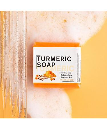 Turmeric Soap Turmeric Soap Bar Moisturizing Deep Clean Ginger Soap Moisturizing Natural Ginger Soap Bar Ginger Handmade Turmeric Exfoliating Soap Bar Natural Handmade Soap For body - Buy Online on GoSupps.com