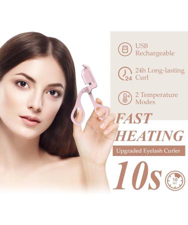 Buy Heated Eyelash Curlers - Rapid Rechargeable Electric Lash Curler with Temperature Control & Silicone Pad for Lasting Curls - Buy Online on GoSupps.com