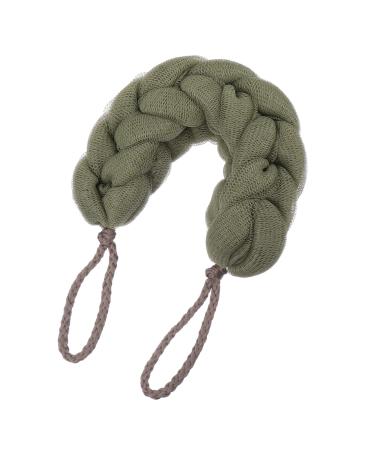 Healeved Strip Loofah Mesh Bath Flower Loofah Exfoliating Body Scrubber Long Rubbing Back Strip Bath Loofahs Spong Body Scrubbers Bathroom Bath Sponge White or Net