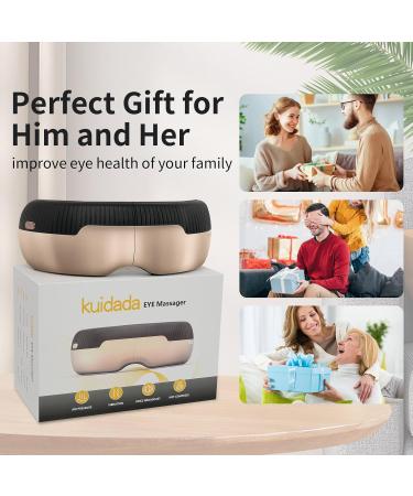 Eye Massager with Heat | Foldable Heated Eye Mask for Dry Eyes & Better Sleep | Bluetooth Music Face Massager - Perfect Birthday Gift for Women & Men - Buy Online on GoSupps.com