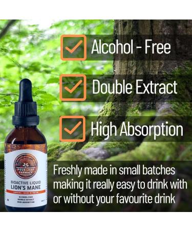 Lions Mane Supplement 24000mg - High Strength Liquid Formula, Made in UK - Alcohol Free - Buy Online on GoSupps.com