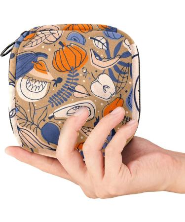 Autumn Pumpkin Menstrual Cup & Pad Storage Bag - Color 6 - Buy Online on GoSupps.com