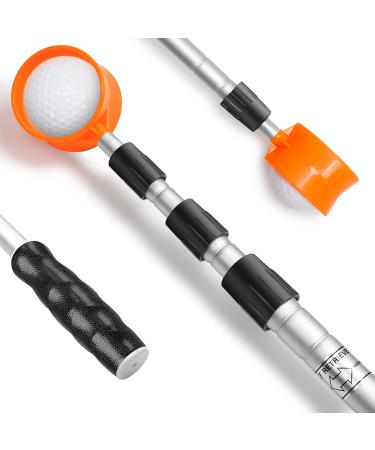 prowithlin Golf Ball Retriever, 9/12/15/18ft Aluminum Alloy Golf Ball Retriever Telescopic Golf Accessories Golf Gift 12ft New handle