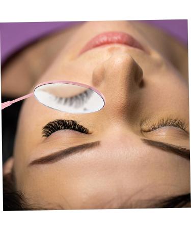 FRCOLOR 2pcs Grafting Eyelash Mirrors - Perfect Tools for Eyelash Extensions - Pink Crescent Moon Vanity Mirror (9.5x4cm - Buy Online on GoSupps.com