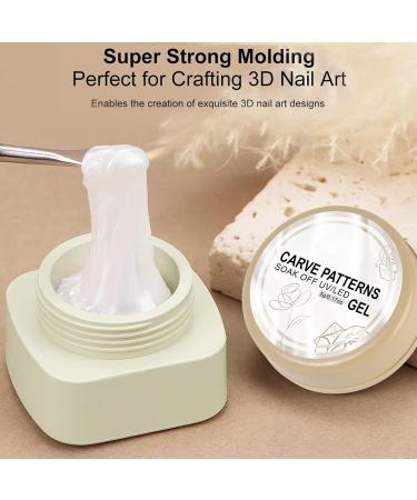 3D Solid Builder Nail Gel - Hard 3D Tipless Extension - Multifunctional White Manicure Supplies 5g - For Salon and Home Use - Buy Online on GoSupps.com