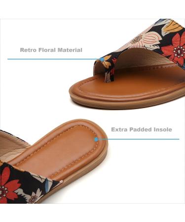 Women's Tilocow Bunion Sandals - Comfortable Orthopedic Flat Shoes for Bunion Correction - Size 8.5 Floral - Buy Online on GoSupps.com