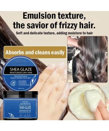 Shea Glaze Organic Hydrating Hair Mask Collagen Hair Treatment Mask Deep Conditioning Repairing Hair Mask with Collagen (1pc) - Buy Online on GoSupps.com
